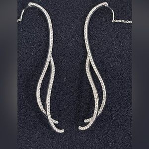 SWAROVSKI Long Drop Earrings With Crystals. BRAND NEW